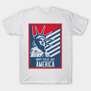 4th Of July Statue Of Liberty T-Shirt